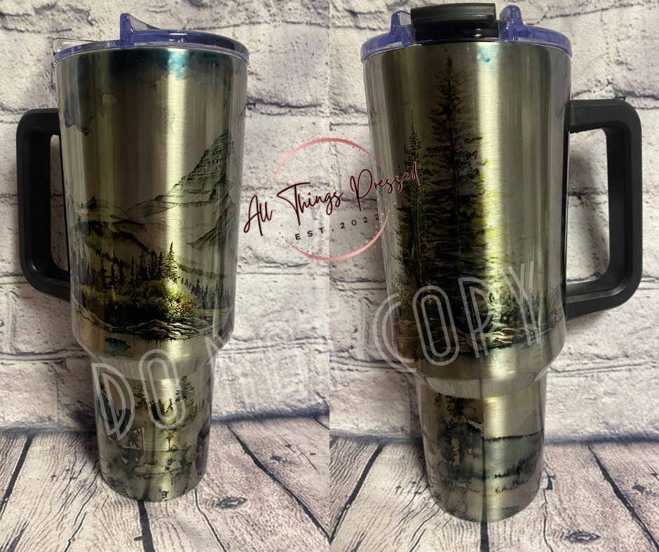 40 oz Mountain Life Tumbler