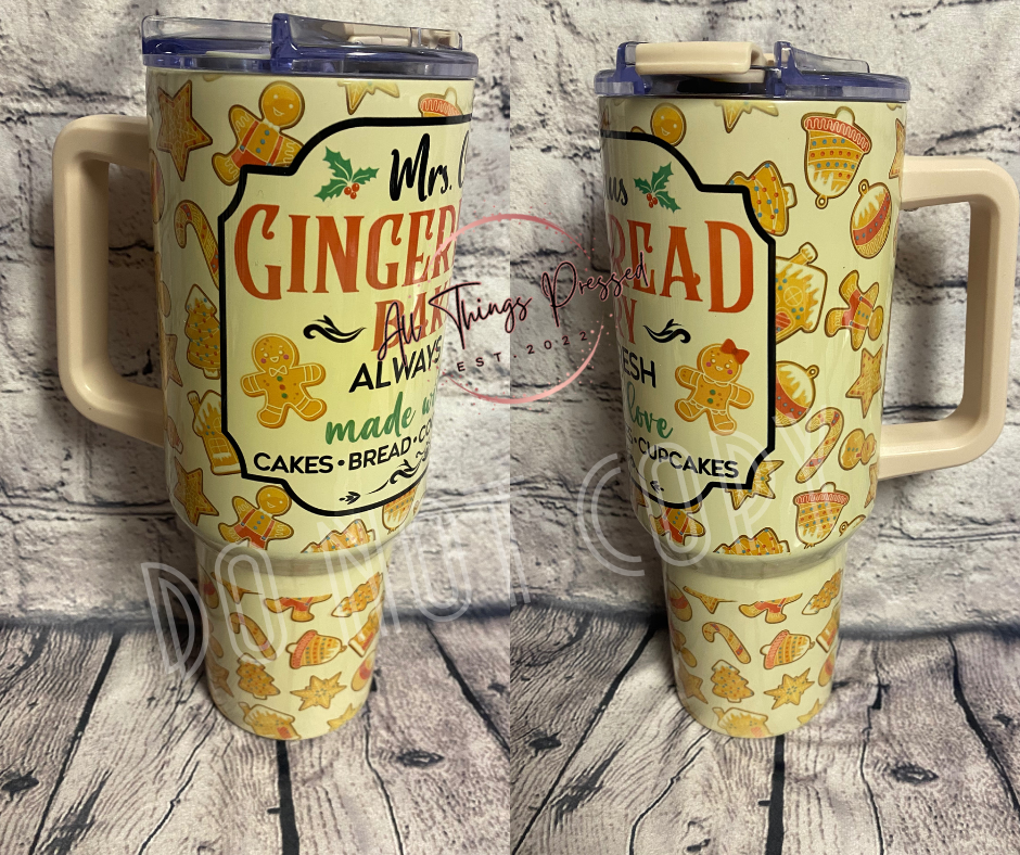 40 oz Gingerbread Tumbler