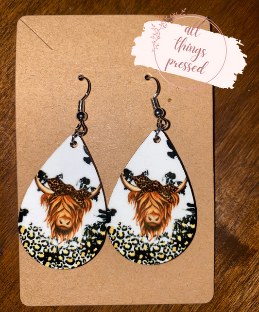 Highland Cow Earrings