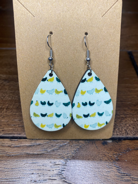 Chicken Earrings