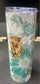 Teal Floral Highland Tumbler